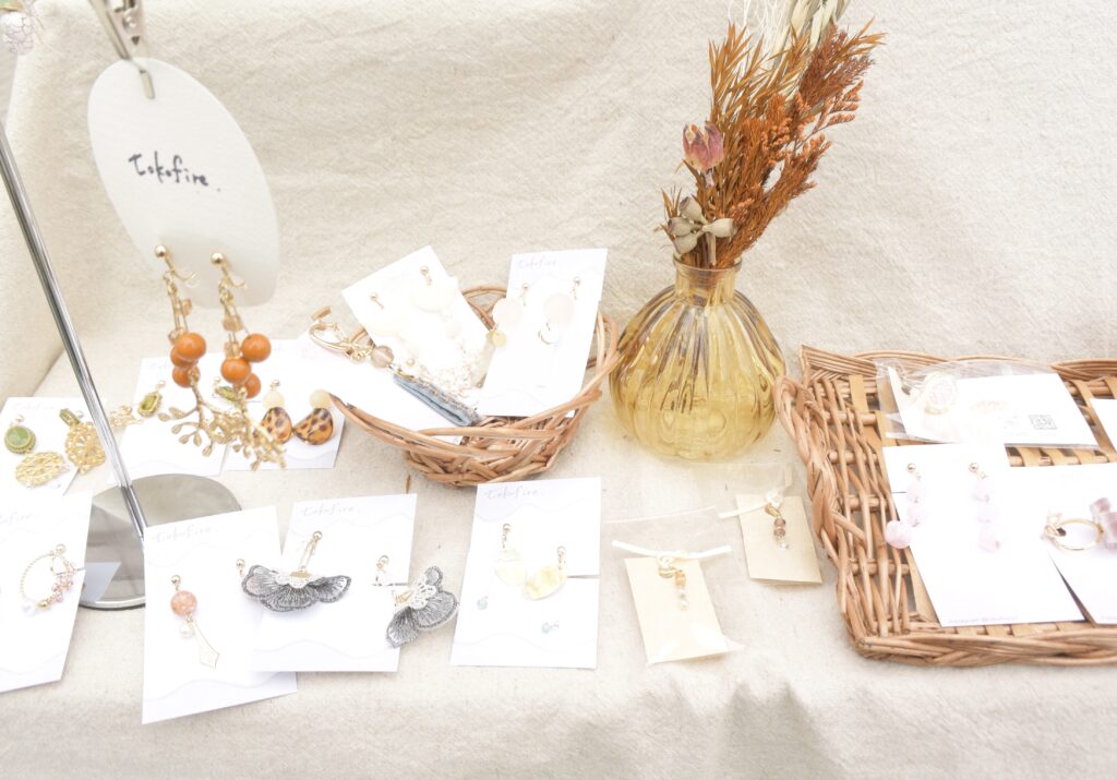 前回出店したハンドメイドマルシェの様子